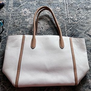 White Kate spade tote